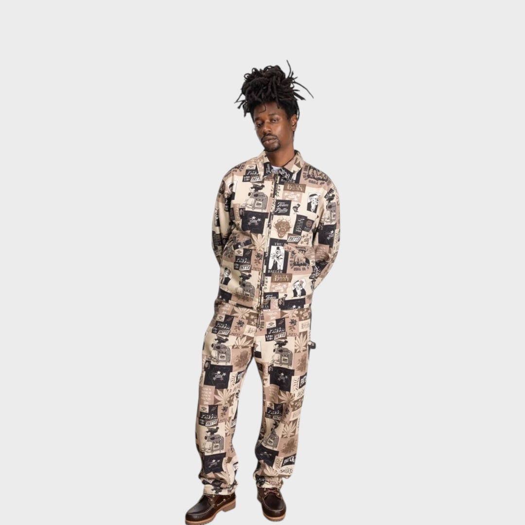 Patta Collage Insulated Canvas Jakke I Multi