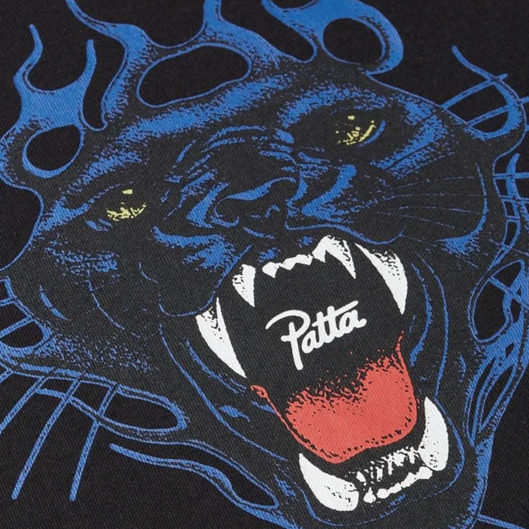 Patta Fire Panther T-Shirt I Sort
