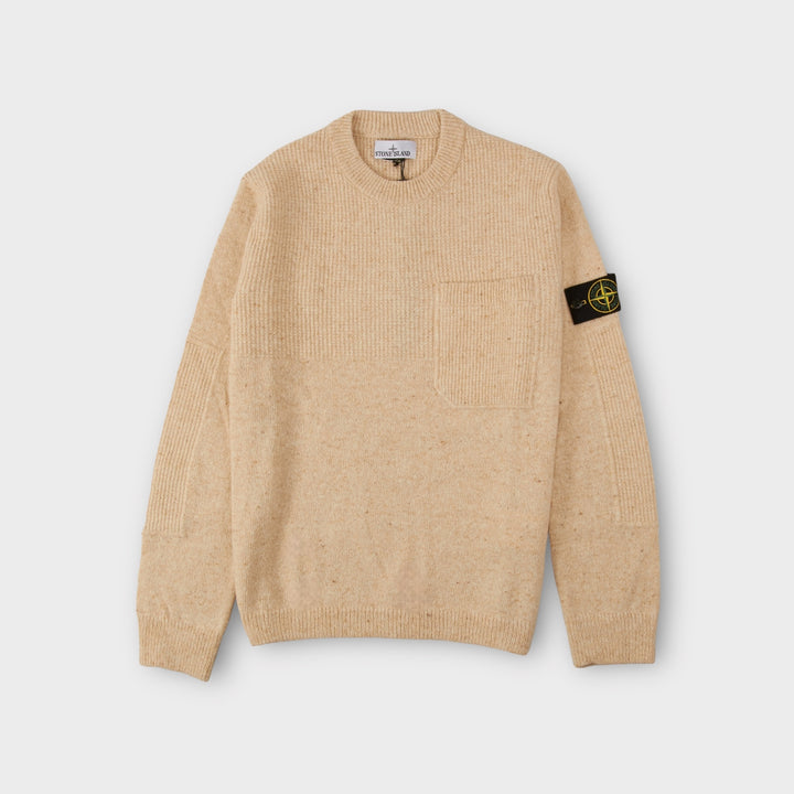 Stone Island 562B1 Pocket Knit In Sand