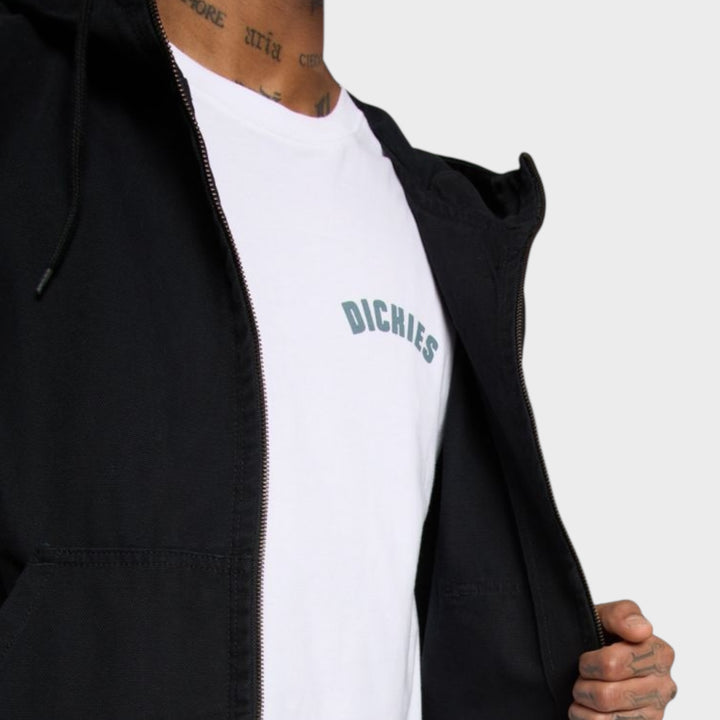 Dickies Hilham Hooded Canvas Jakke I Sort