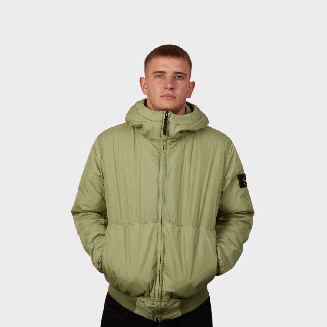 Stone Island Garment Crinkle Reps Jacket In Green