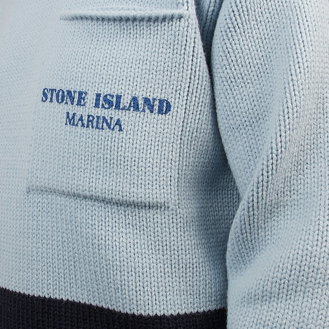 Stone Island Pocket Marina Strik I Lyseblå