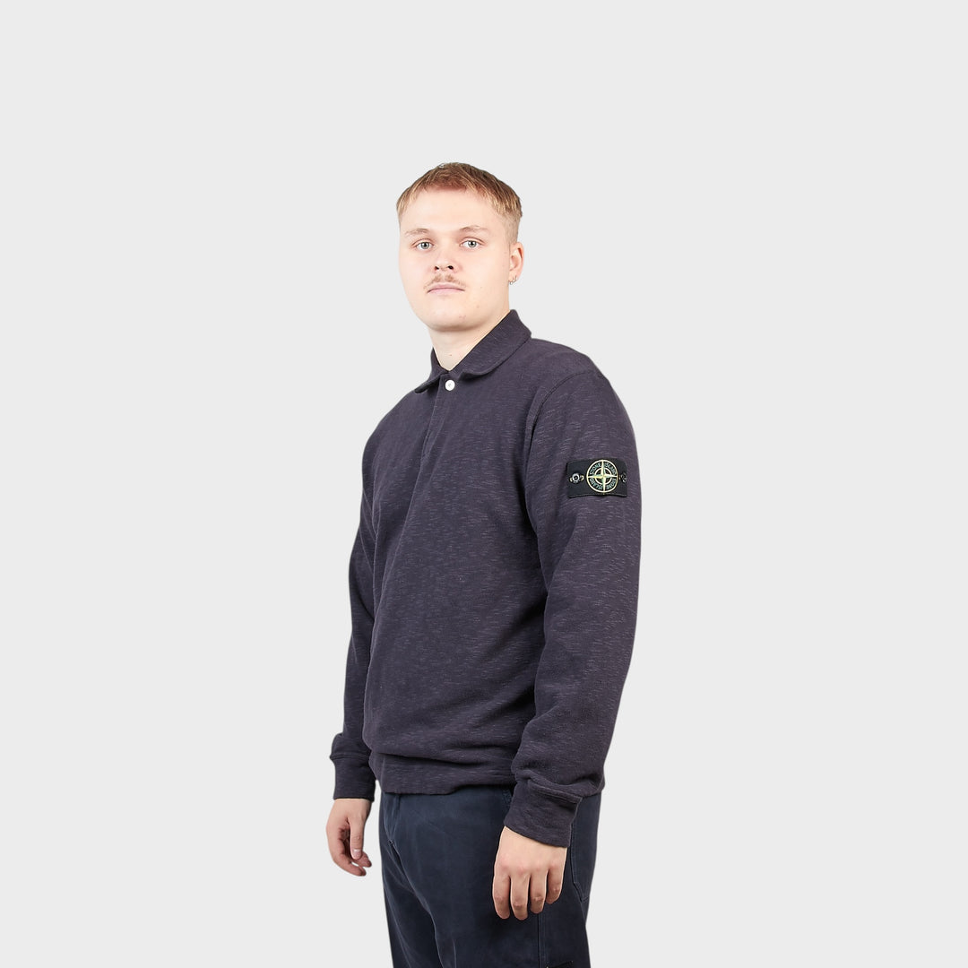 Stone Island Polo Sweatshirt I Ink Blue