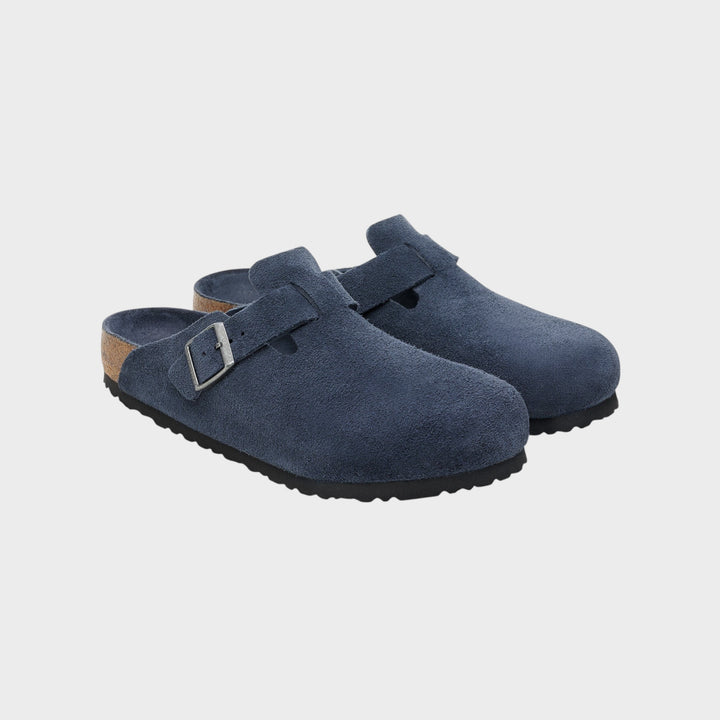 Birkenstock Boston Suede Leather I New Navy