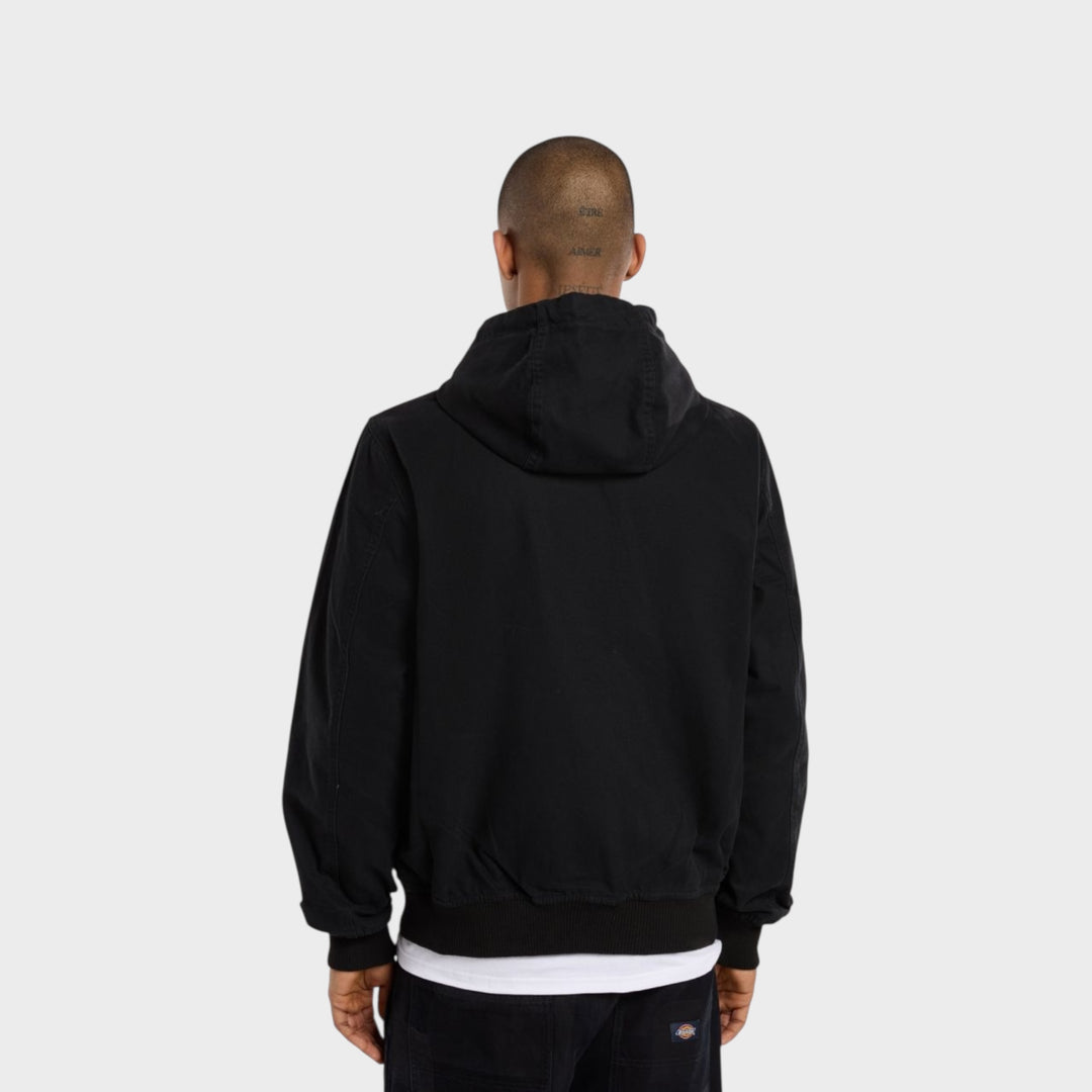 Dickies Hilham Hooded Canvas Jakke I Sort