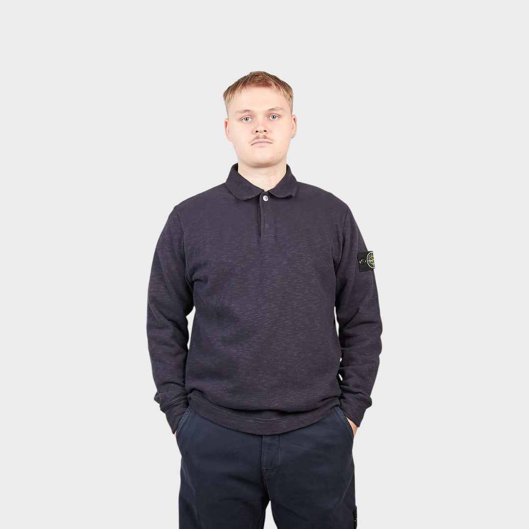 Stone Island Polo Sweatshirt I Ink Blue
