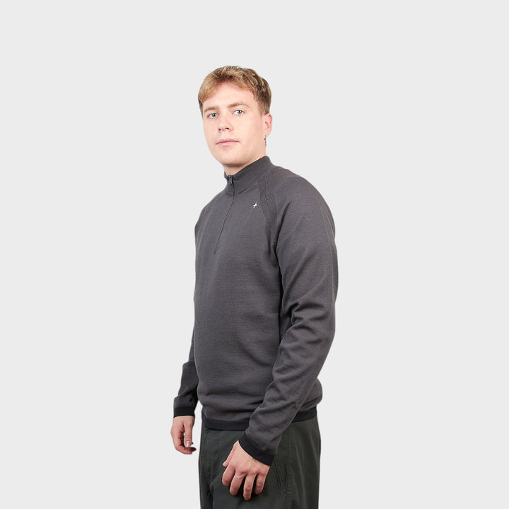 Stone Island Stellina Q-Zip Sweater I Mørkegrå