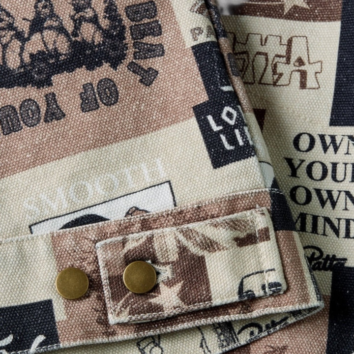 Patta Collage Insulated Canvas Jakke I Multi