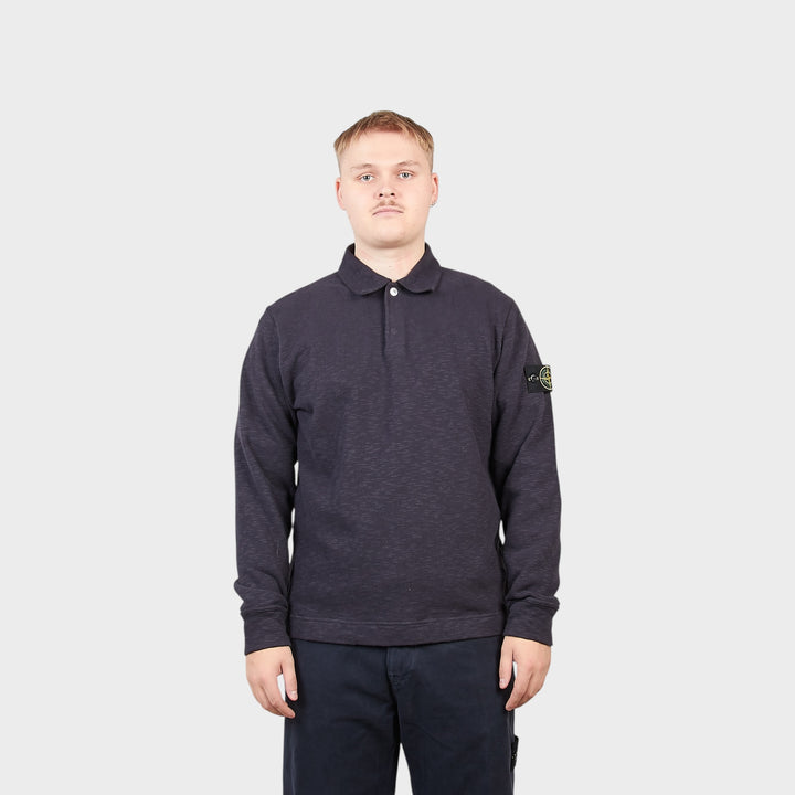 Stone Island Polo Sweatshirt I Ink Blue