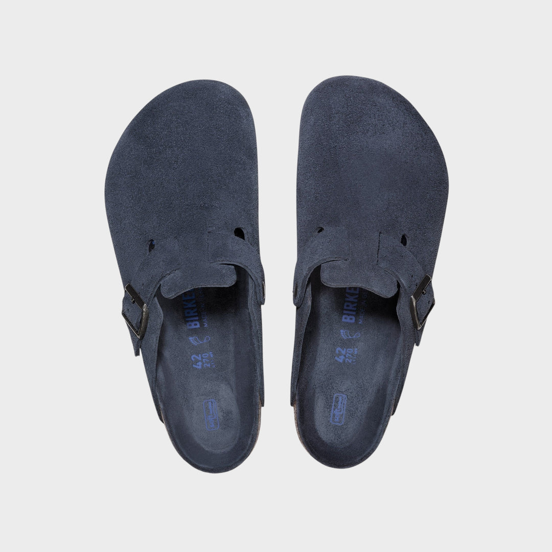 Birkenstock Boston Suede Leather I New Navy