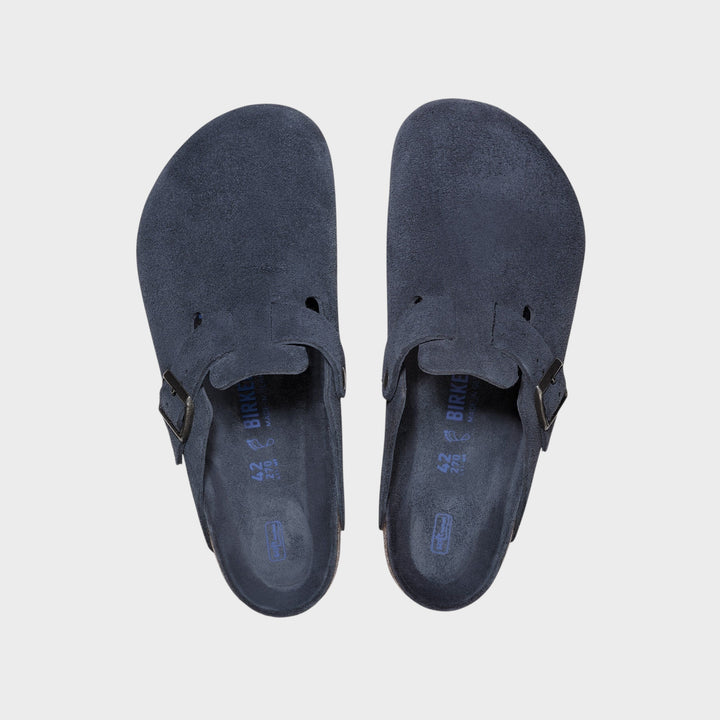 Birkenstock Boston Suede Leather I New Navy