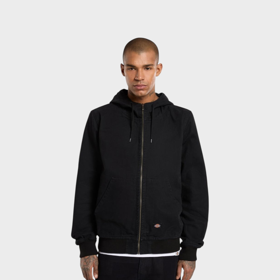 Dickies Hilham Hooded Canvas Jakke I Sort