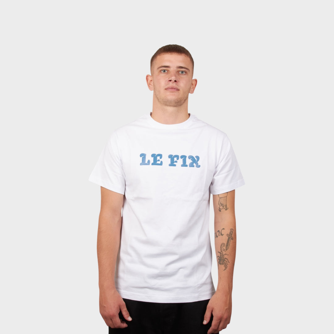 Le Fix Play Letter T-Shirt I Hvid