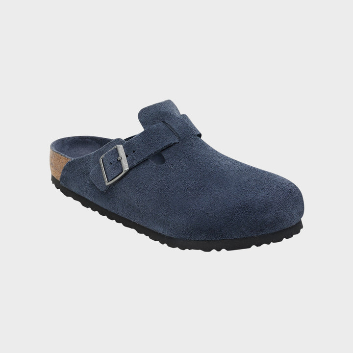 Birkenstock Boston Suede Leather I New Navy