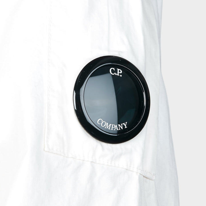 C.P. Company Organic Gabardine Button Skjorte I Gauze White