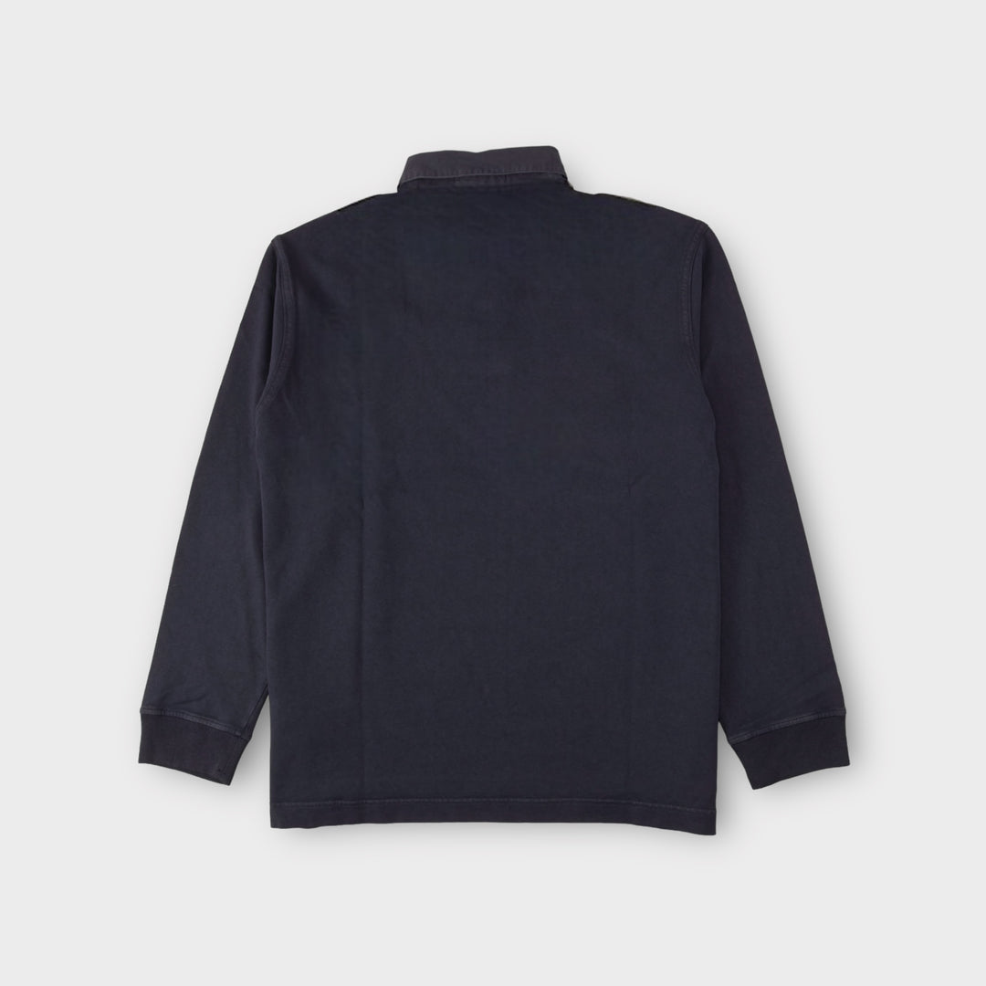 Stone Island Marina 209X4 Long Sleeve Polo In Navy