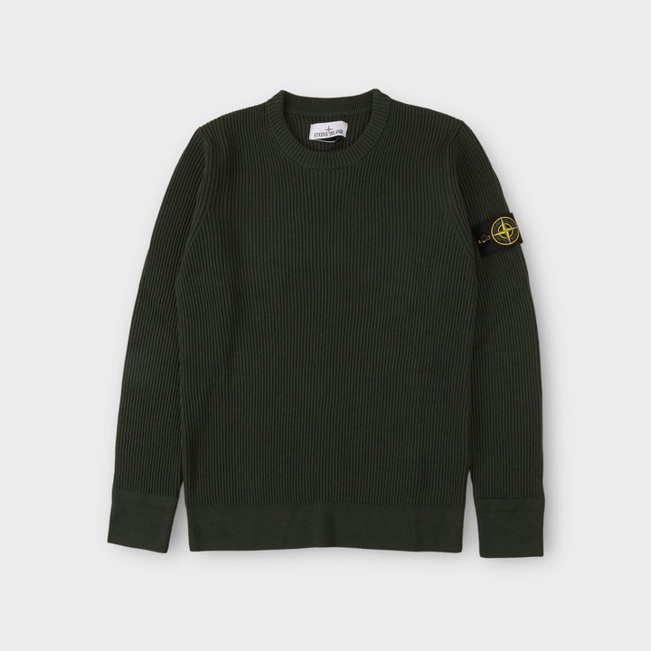 Stone Island 553C2 Rib Knit In Green