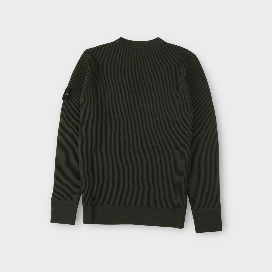 Stone Island 553C2 Rib Knit In Green