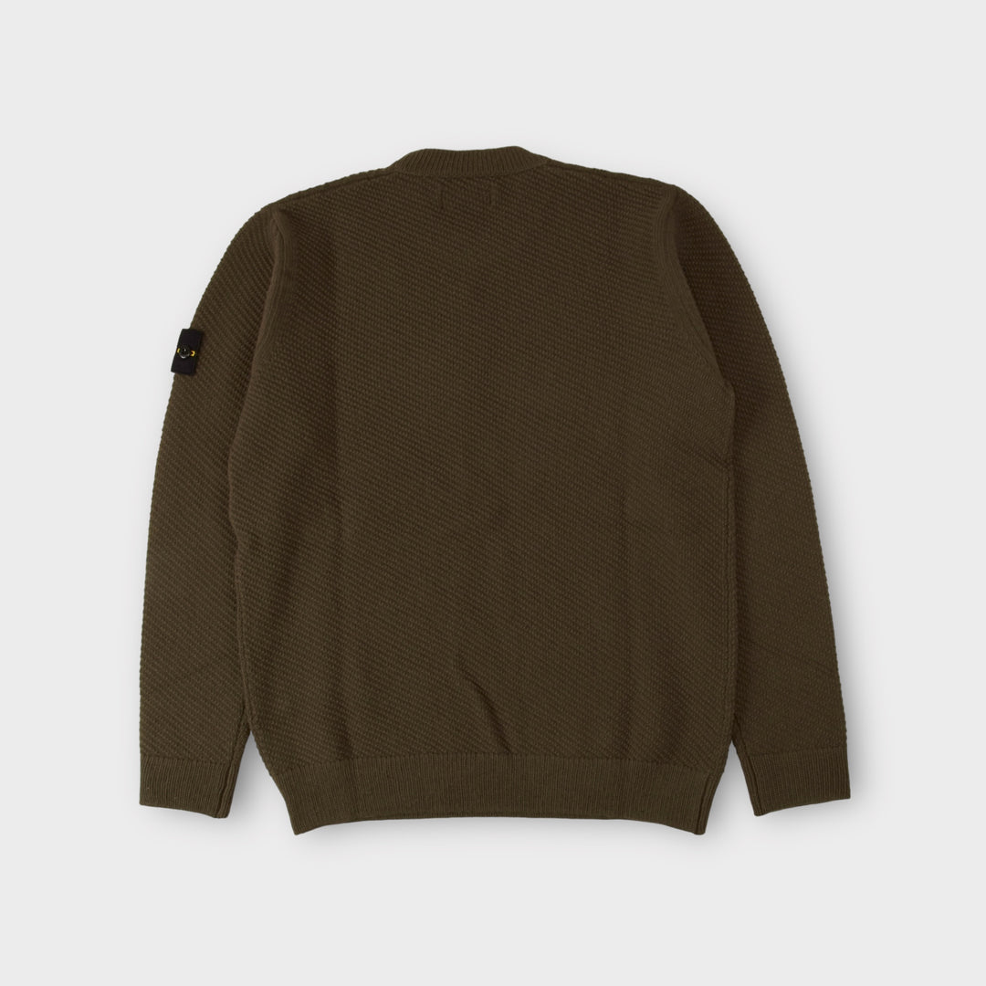 Stone Island 531B6 Crewneck Strik I Grøn