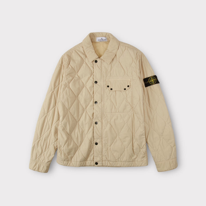 Stone Island Q0633 50Fili Quilted-TC Jacket In Sand