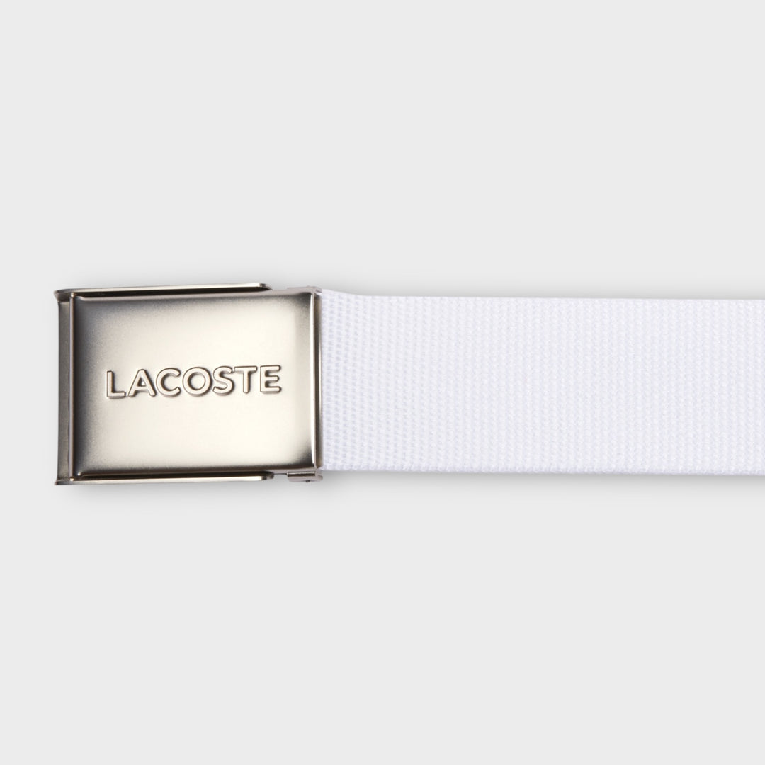 Lacoste French Made Belt I Bright White