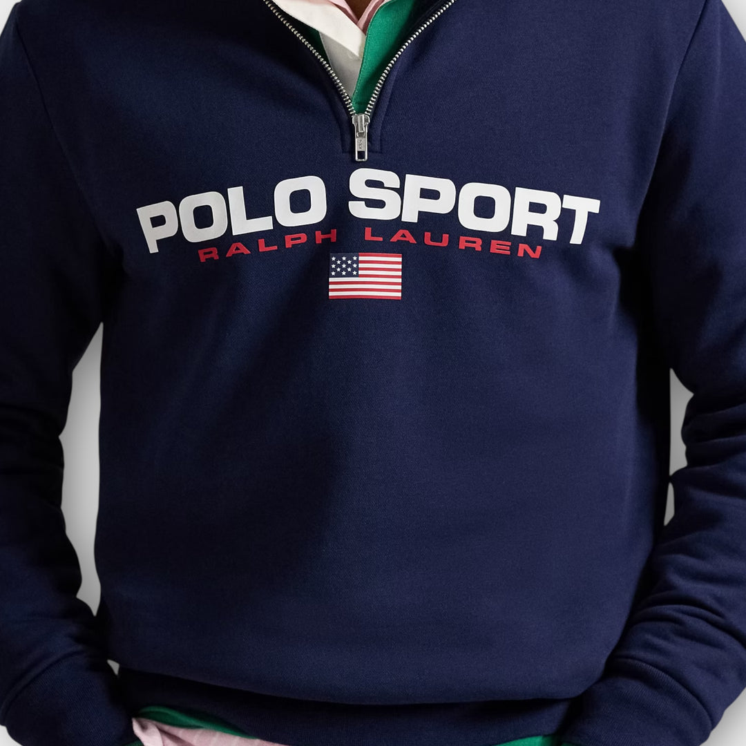 Ralph_Lauren_Polo_Sport_Navy_Fleece_Quarter_Zip
