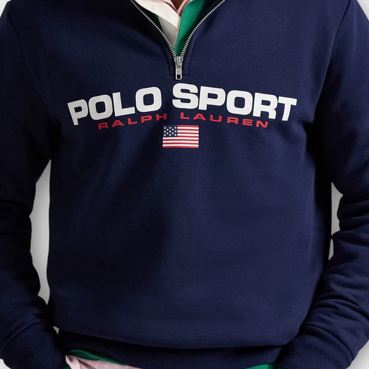 Ralph_Lauren_Polo_Sport_Navy_Fleece_Quarter_Zip
