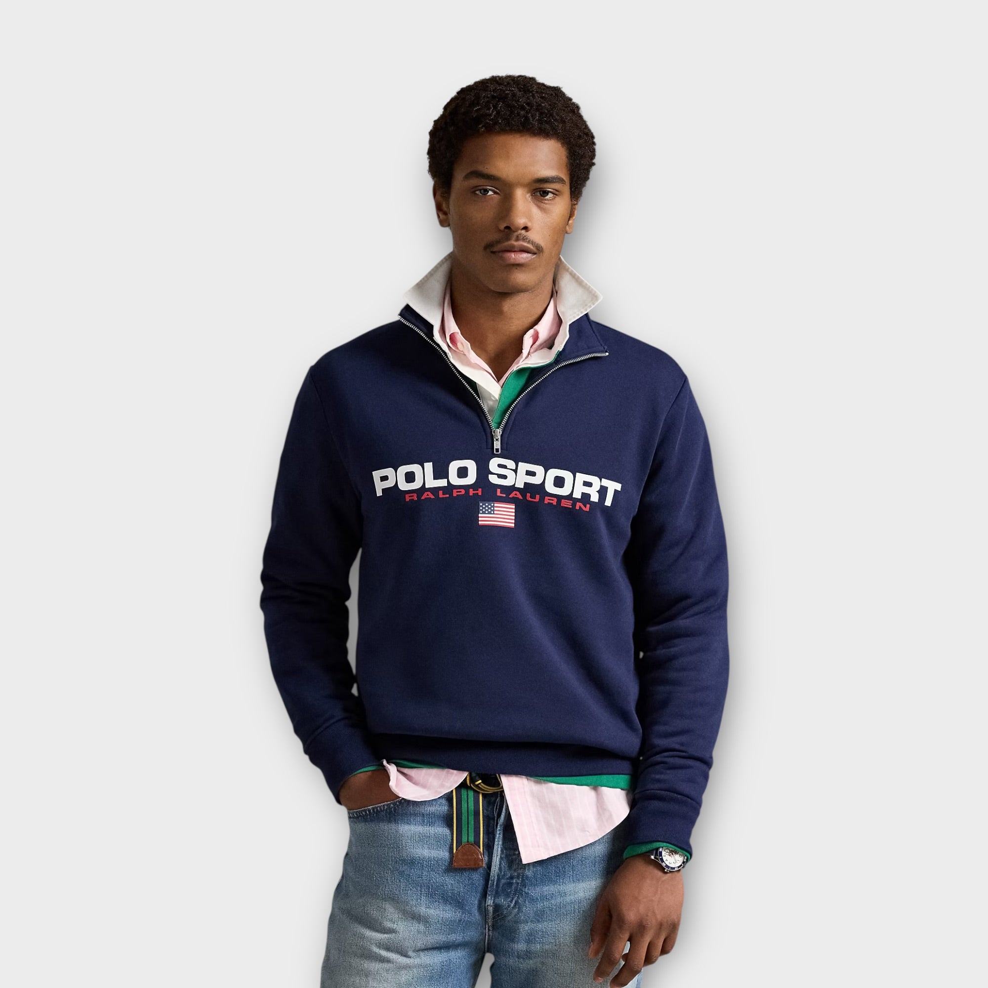 Ralph Lauren Polo Sport Fleece Q Zip Navy | Le Fix – Le-fix.com