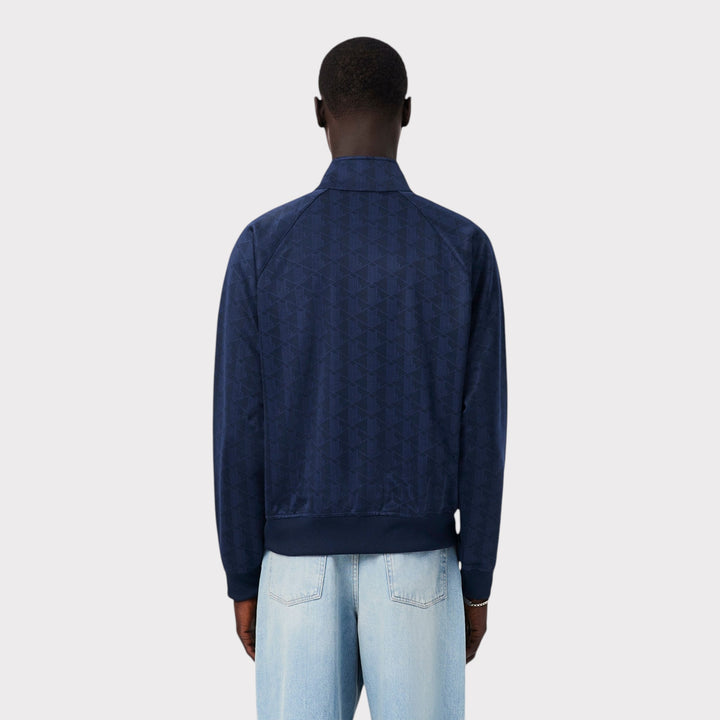 Lacoste Monogram Jacquard Zipped Jacket I Navy