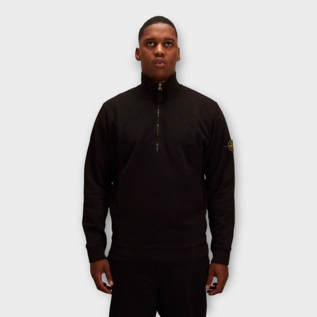 Stone Island 63420 Q-Zip Sweatshirt I Sort