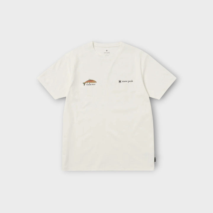 Snow Peak Northland Trout Dry T-Shirt I Off White