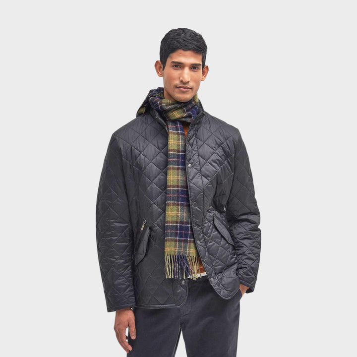 Barbour Lambswool & Cashmere Scarf I Modern Tartan