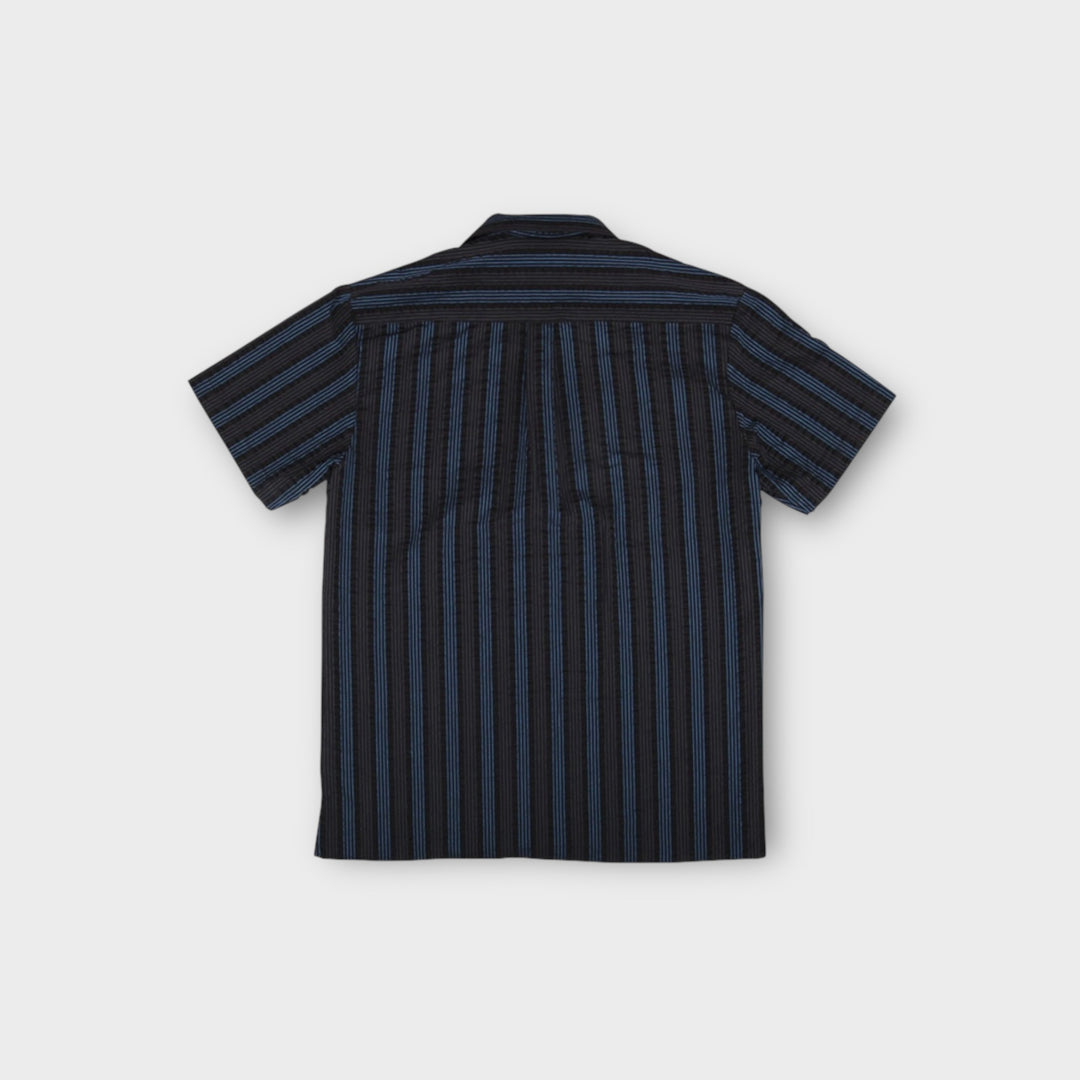 Le Fix Vertical Stripe Skjorte I Sort