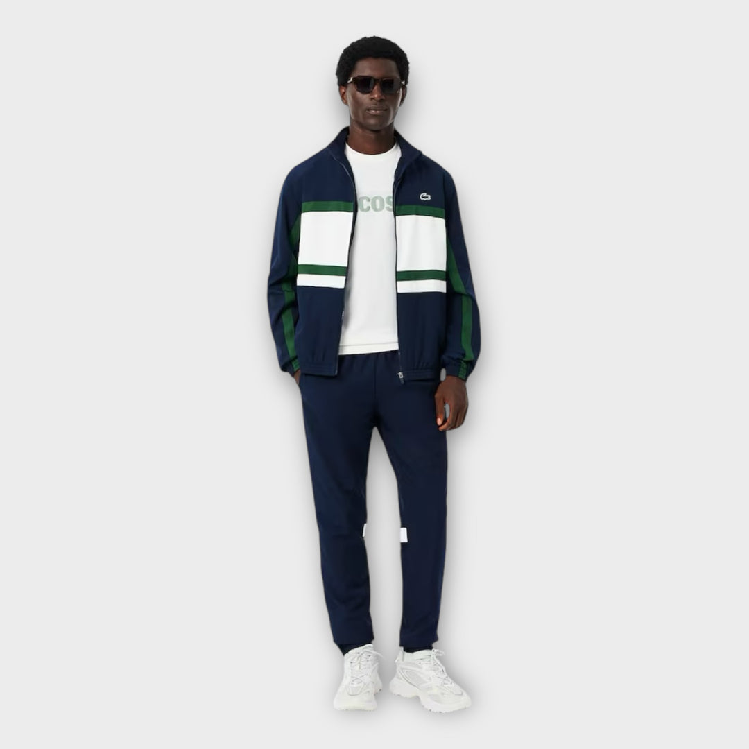 Lacoste Sport Printed Tracksuit I Navy Blå/Hvid