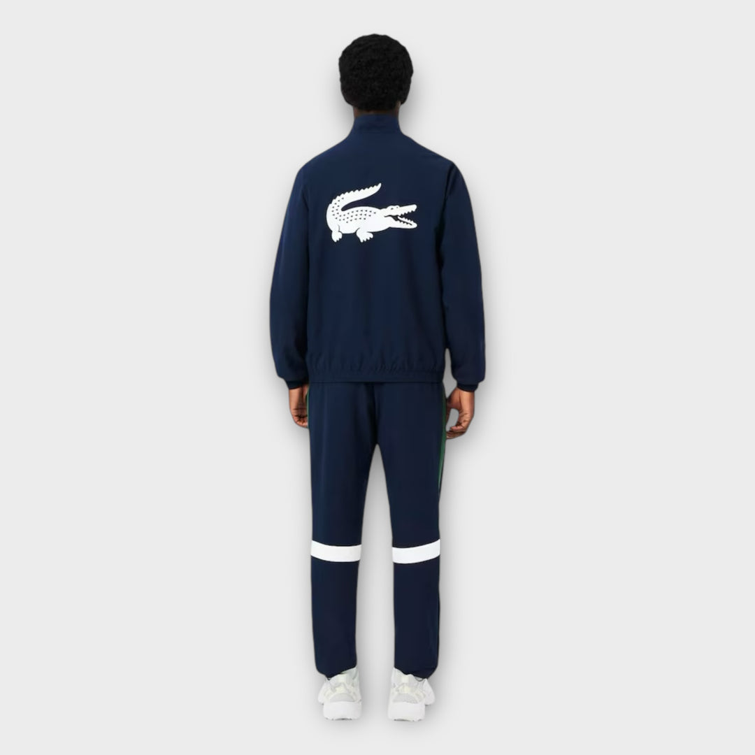 Lacoste Sport Printed Tracksuit I Navy Blå/Hvid