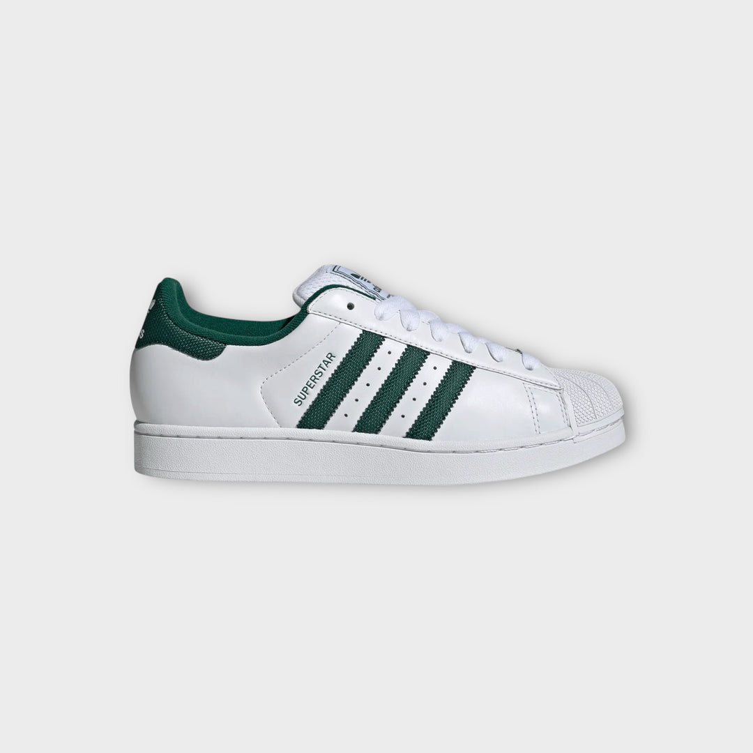 Adidas Originals Superstar II i hvid og grøn.