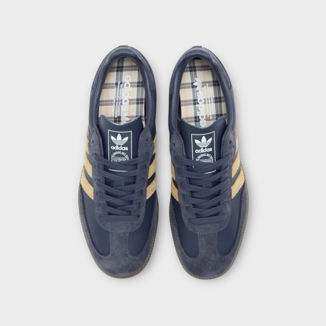 Adidas Samba OG sko i læder og ruskind SHANAV/GOLBEI/GUM5