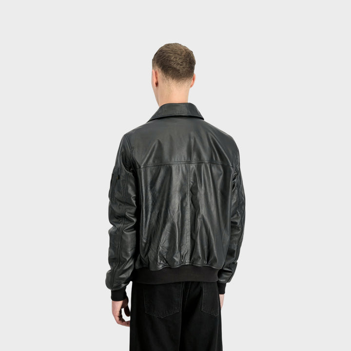 Alpha Industries 266106-03 CWU-45/P Leather Bomber Jacket