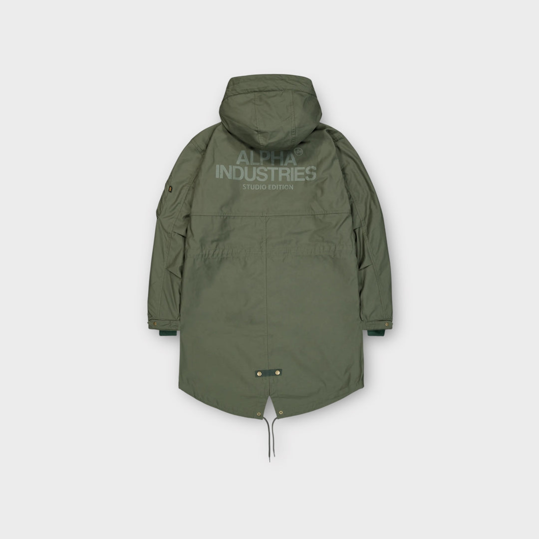 Alpha Industries 2-i-1 jakke med aftagelig inderjakke i olive