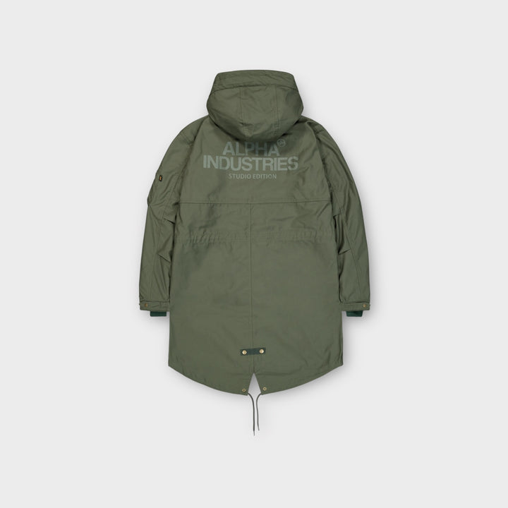 Alpha Industries 2-i-1 jakke med aftagelig inderjakke i olive