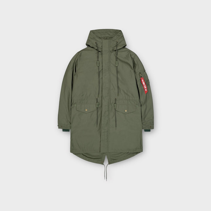 Alpha Industries Studio M-51 Fishtail BP 2 in 1 Jakke i olive