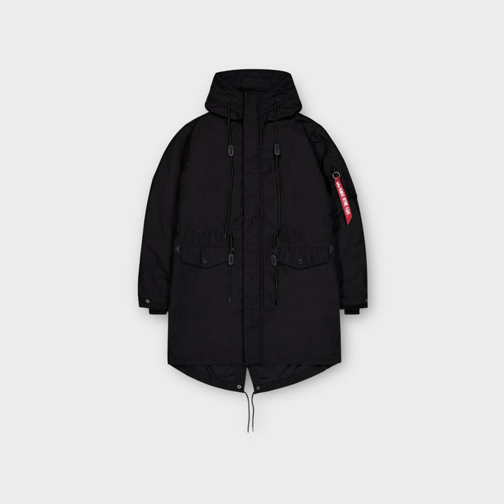 Alpha Industries Studio M-51 Fishtail BP 2 in 1 Jakke i sort