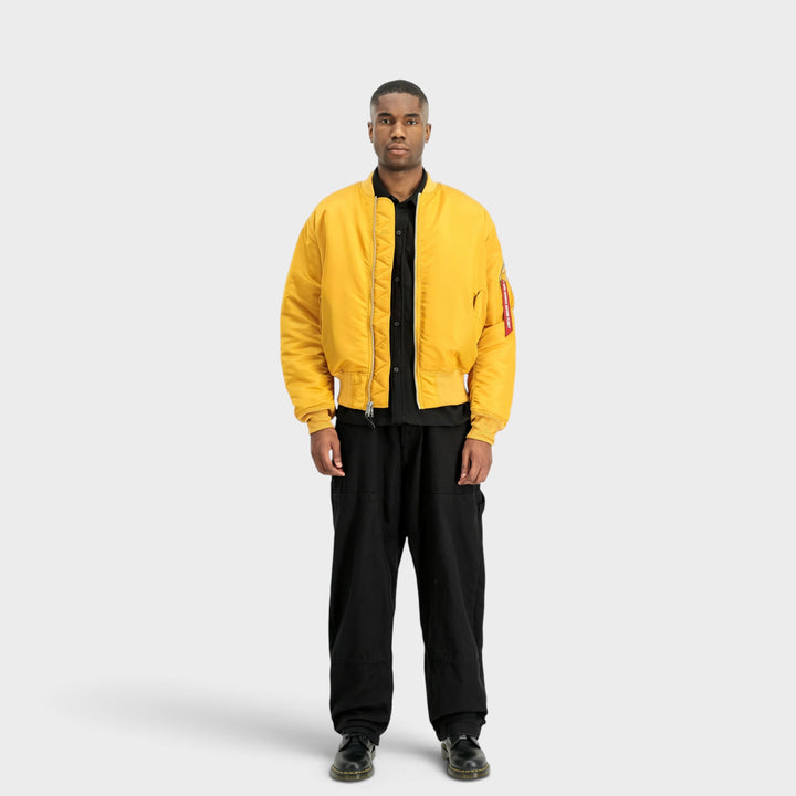 Alpha Industries MA-1 bomber jacket i Wheat til herre
