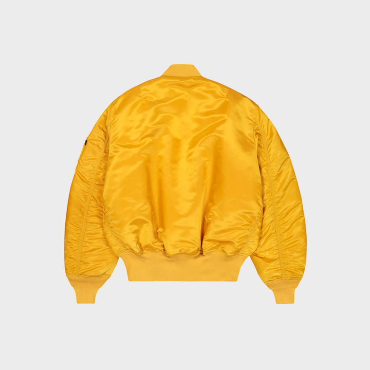 Alpha Industries vendbar MA-1 bomberjakke med orange for unisex streetwear