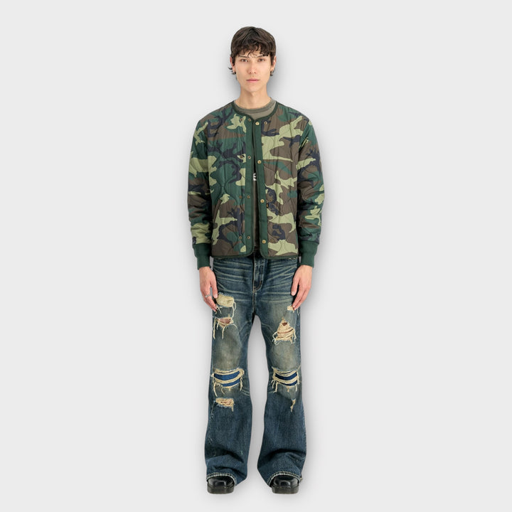Quiltet Alpha Industries jakke i camo design