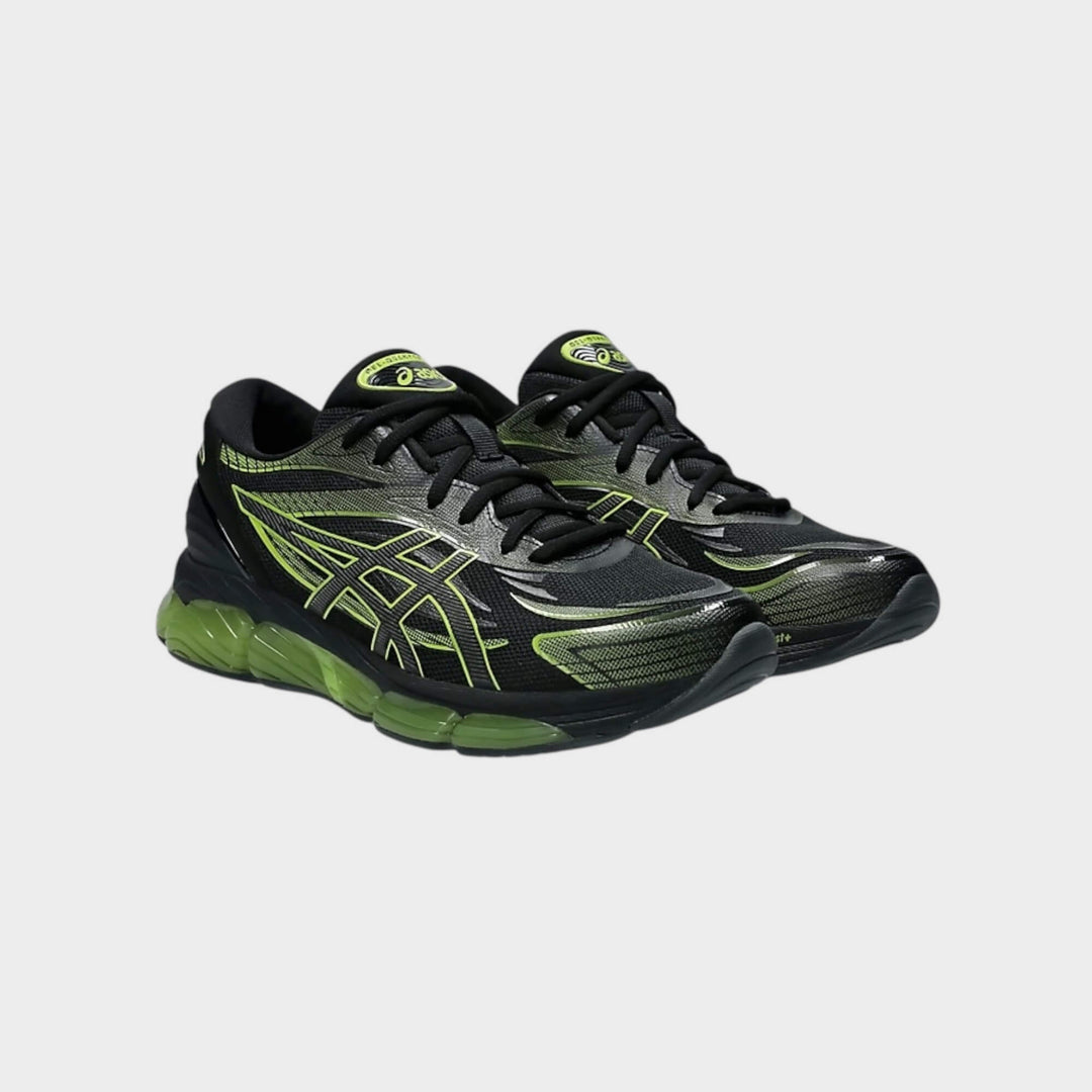 Close-up of Asics Gel-Quantum 360 VIII Black Green Apple detailing