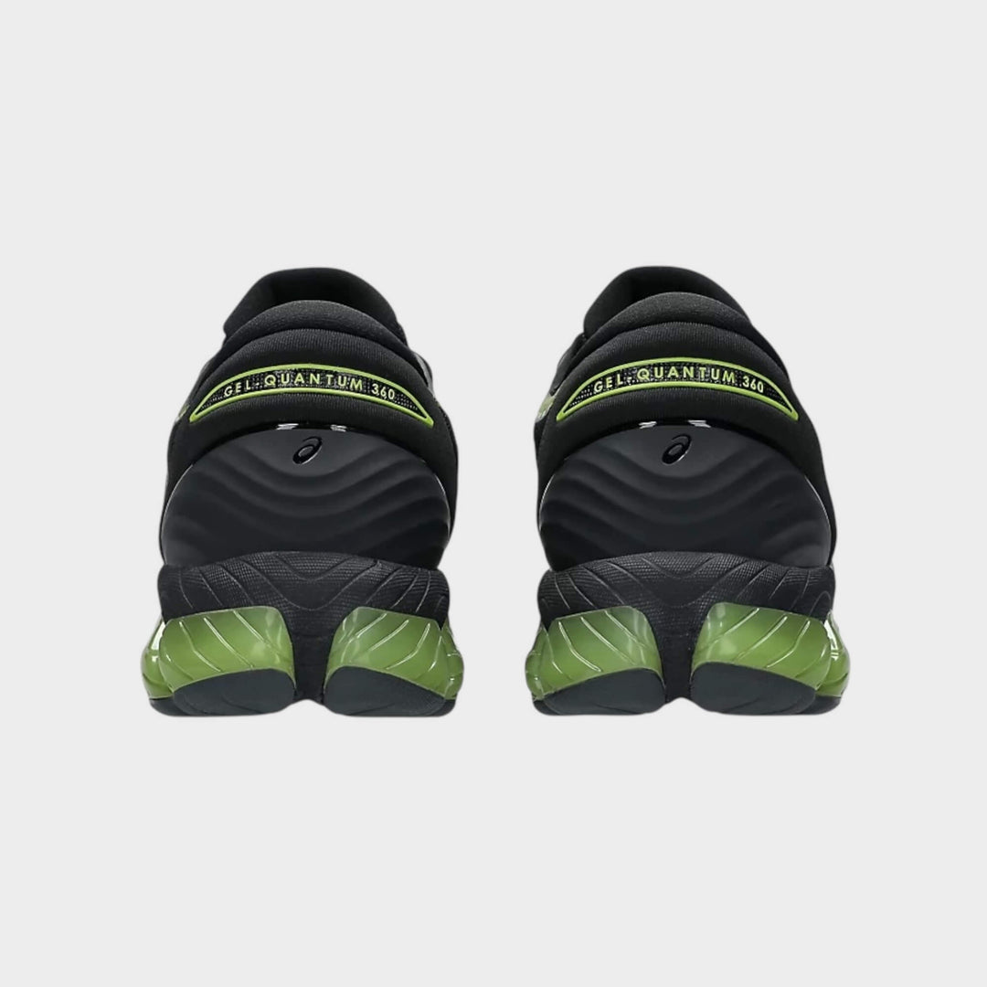 Asics Gel-Quantum 360 VIII Black Green Apple rubber sole