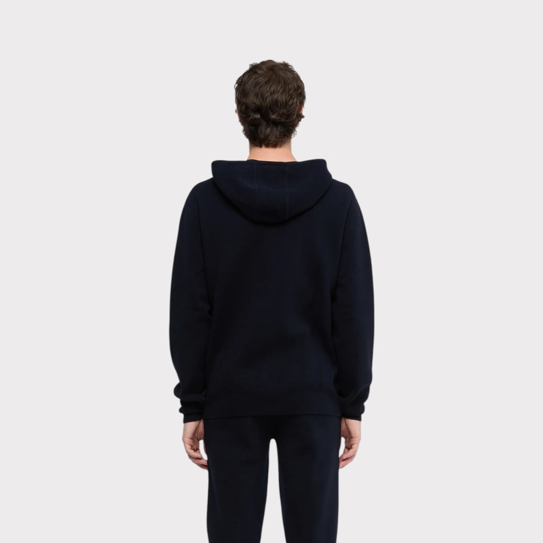 ASPESI Q-M657 Zip Hoodie i Black Navy