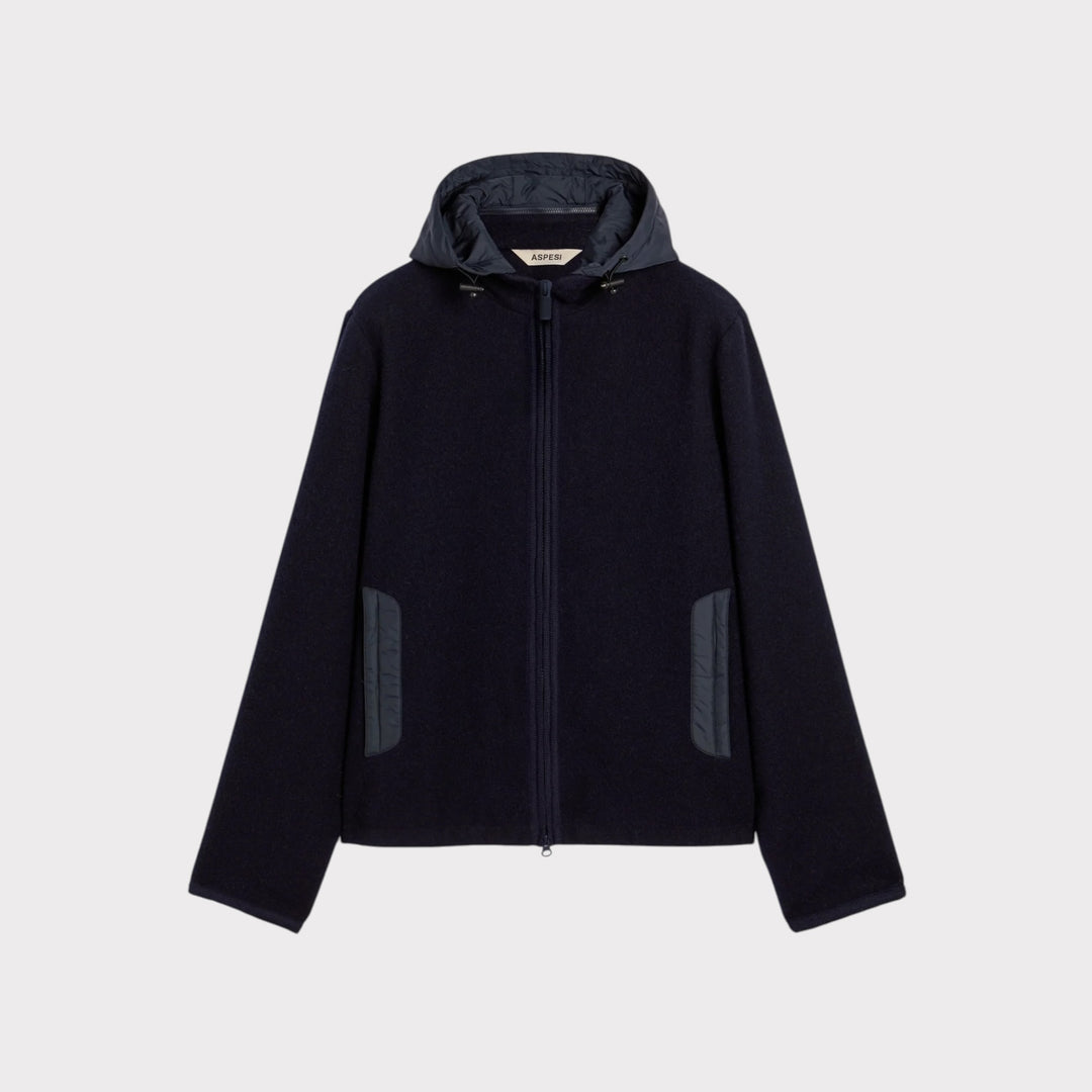 ASPESI Shetland Wool Jacket i navy til mænd