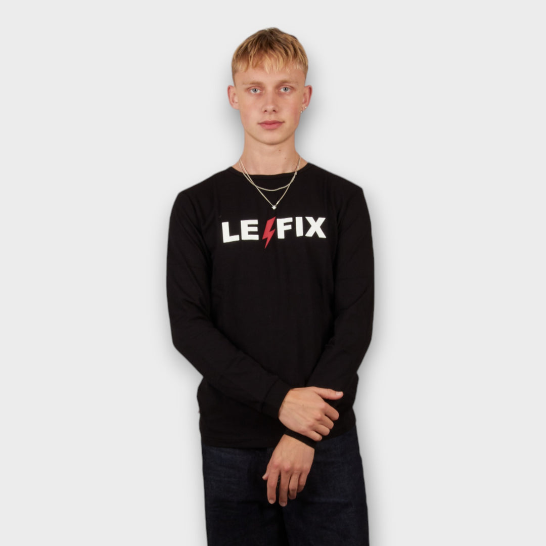 Le Fix Lightning Langærmet T-shirt I Sort